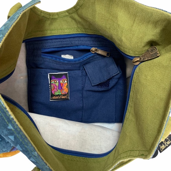 Laurel Burch Zippered Tote Cat Pattern - Picture 4 of 8